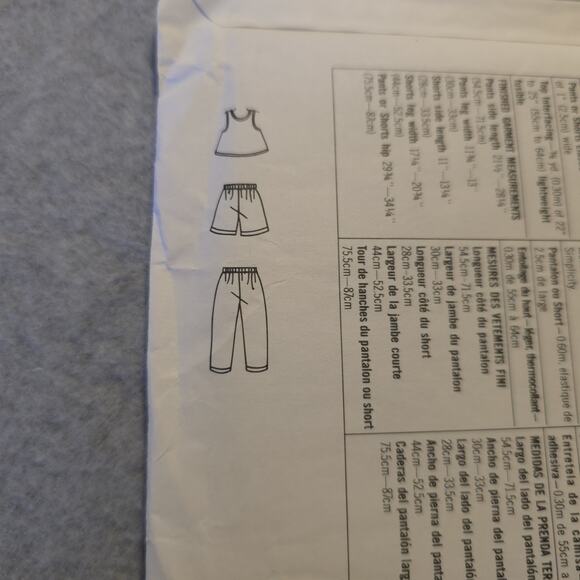Simplicity 8873 Girls Top Shorts Pants Pattern Size 2-6X Easy Sew Vintage - Picture 4 of 6